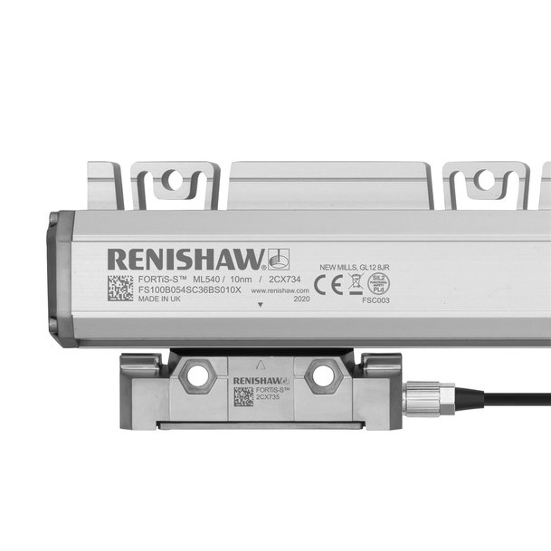Renishaw next-generation FORTiS™ enclosed linear encoders offer enhanced metrology and reliability for machine tools